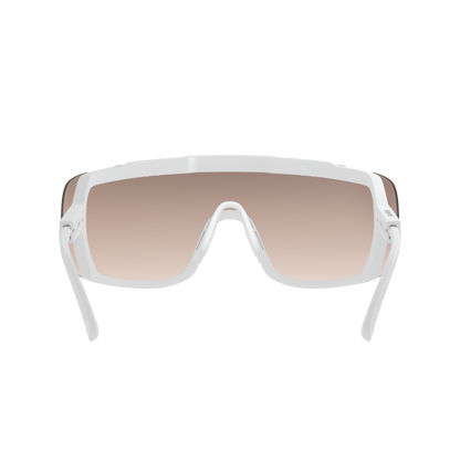 Brille POC DEVOUR MID Weiß Glas Clarity Trail Partly Sunny Silver