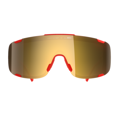 Brille POC DEVOUR MID Rot Glas Clarity Road Partly Sunny Gold