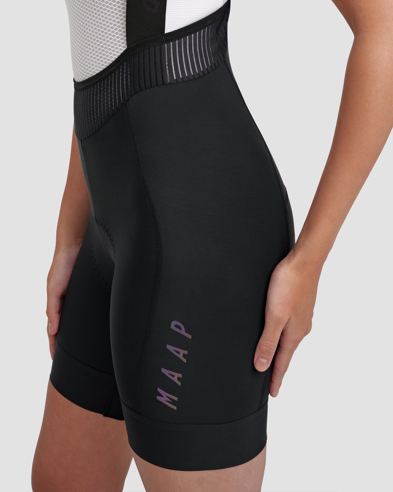 MAAP SHORT TEAM EVO Damen Kurze Trägerhose Schwarz