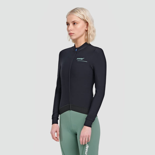 MAAP TRAINING THERMAL LS Damen Langarm Trikot Schwarz