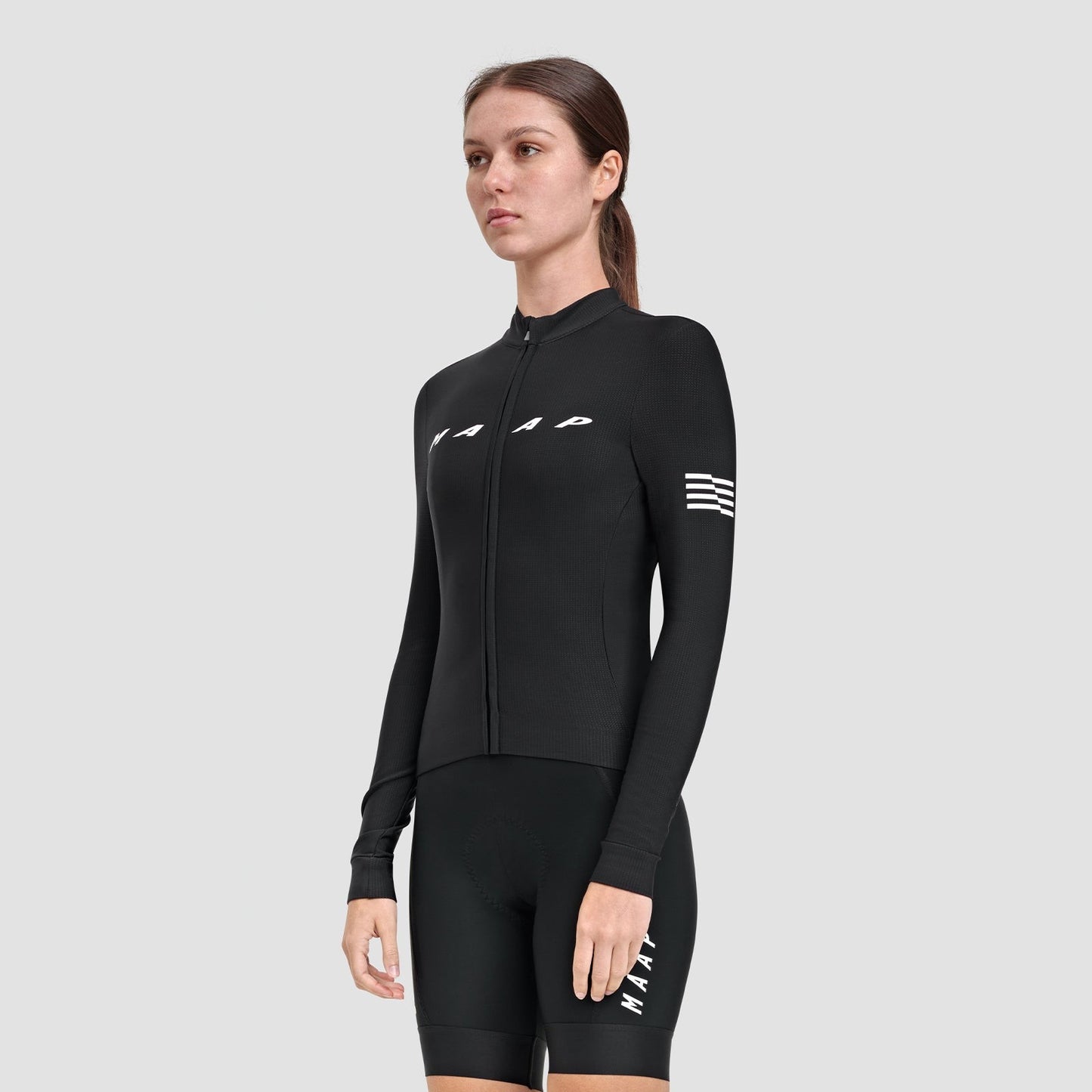 MAAP EVADE THERMAL LS 2.0 Damen Langarm Trikot Schwarz