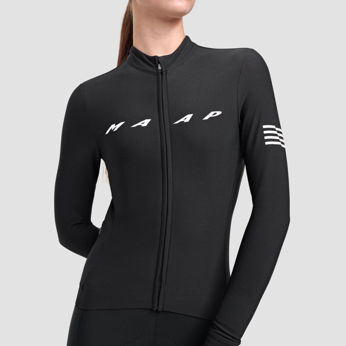 MAAP EVADE THERMAL LS 2.0 Damen Langarm Trikot Schwarz