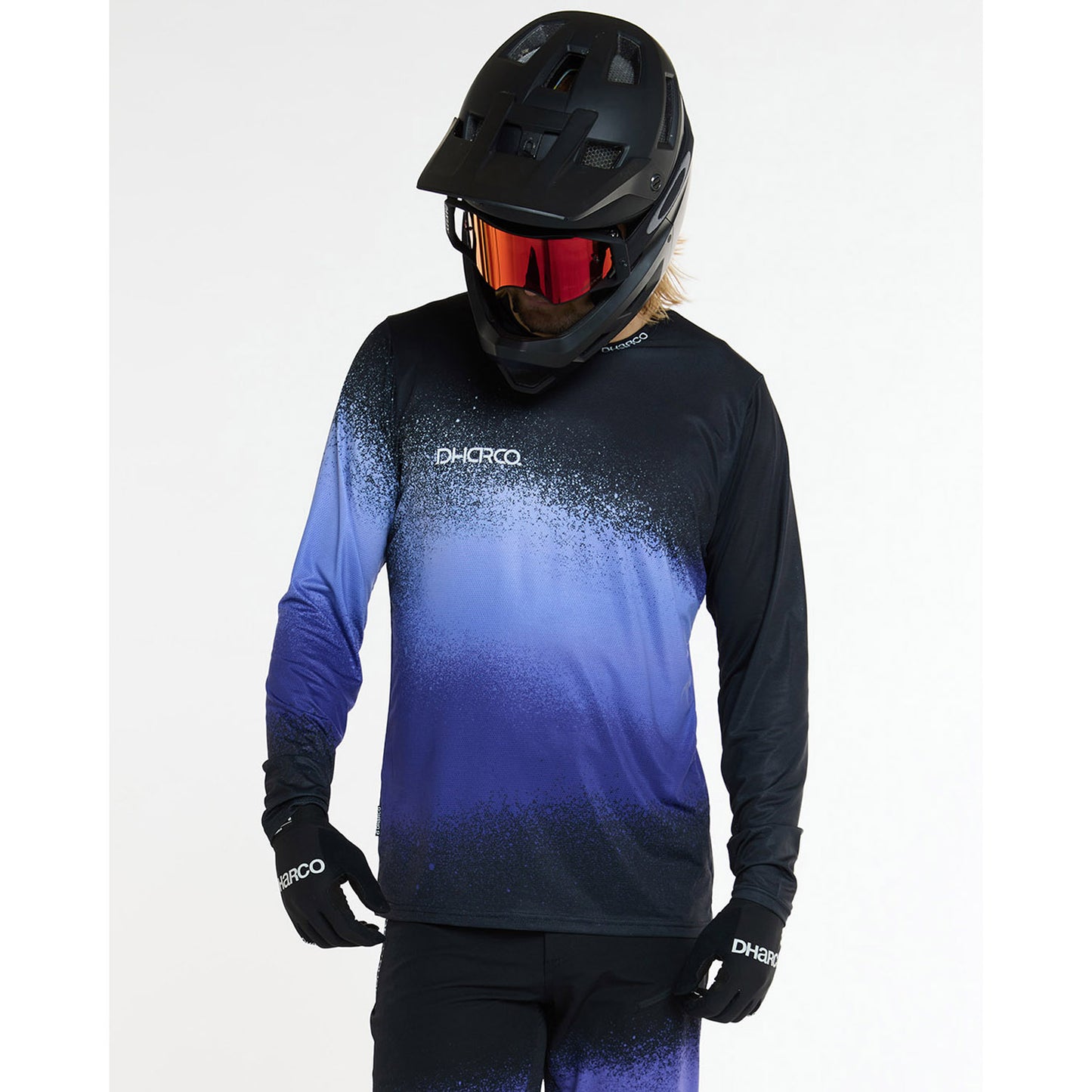 DHARCO RACE ULTRA VIOLETT Trikot Langarm Schwarz/Violett