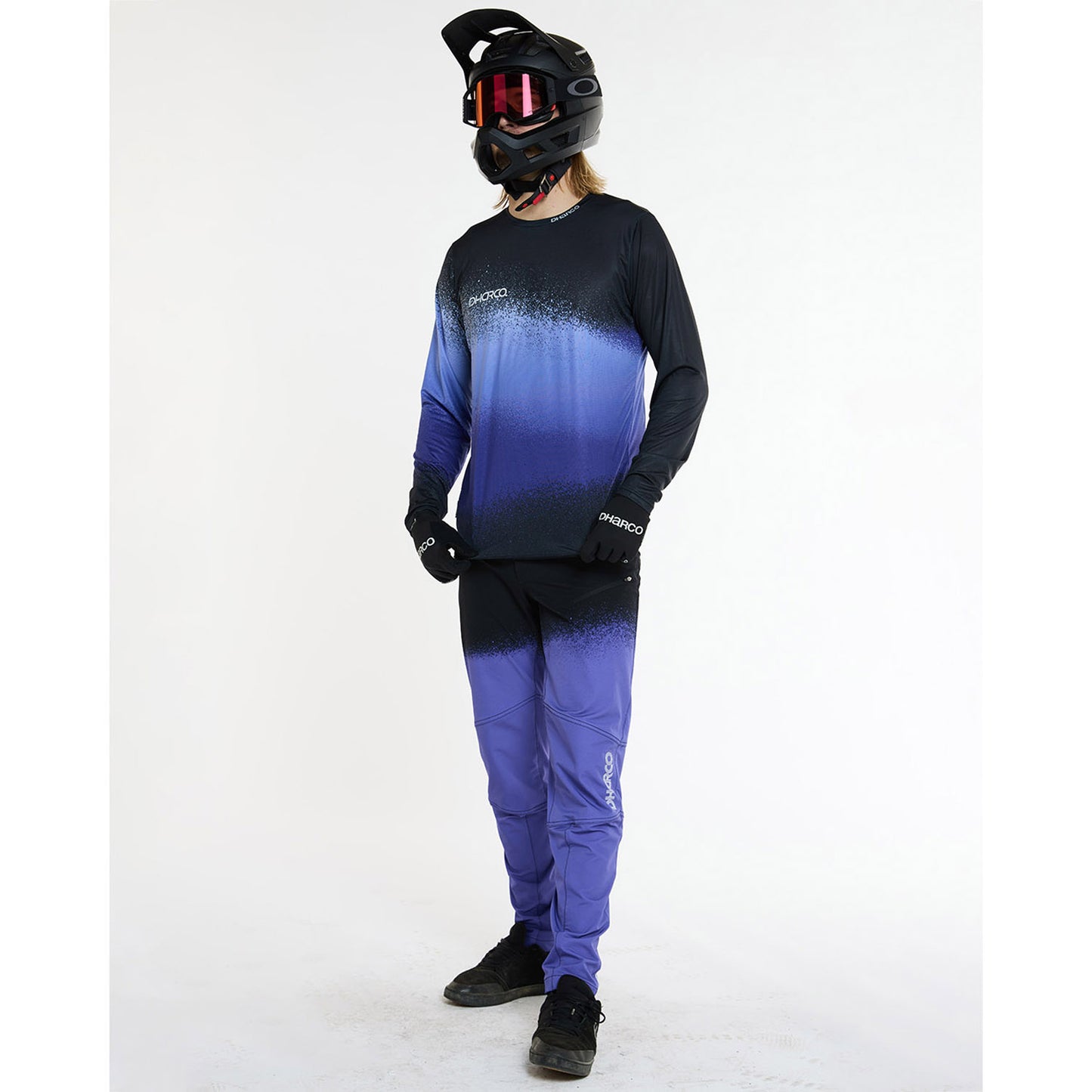 DHARCO RACE ULTRA VIOLETT Trikot Langarm Schwarz/Violett