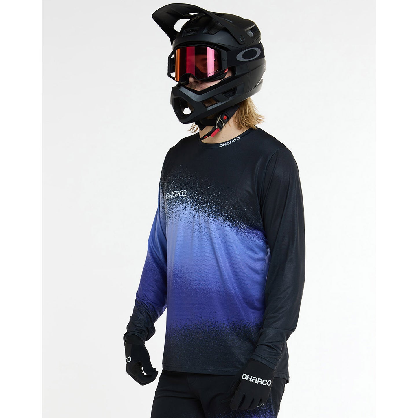 DHARCO RACE ULTRA VIOLETT Trikot Langarm Schwarz/Violett