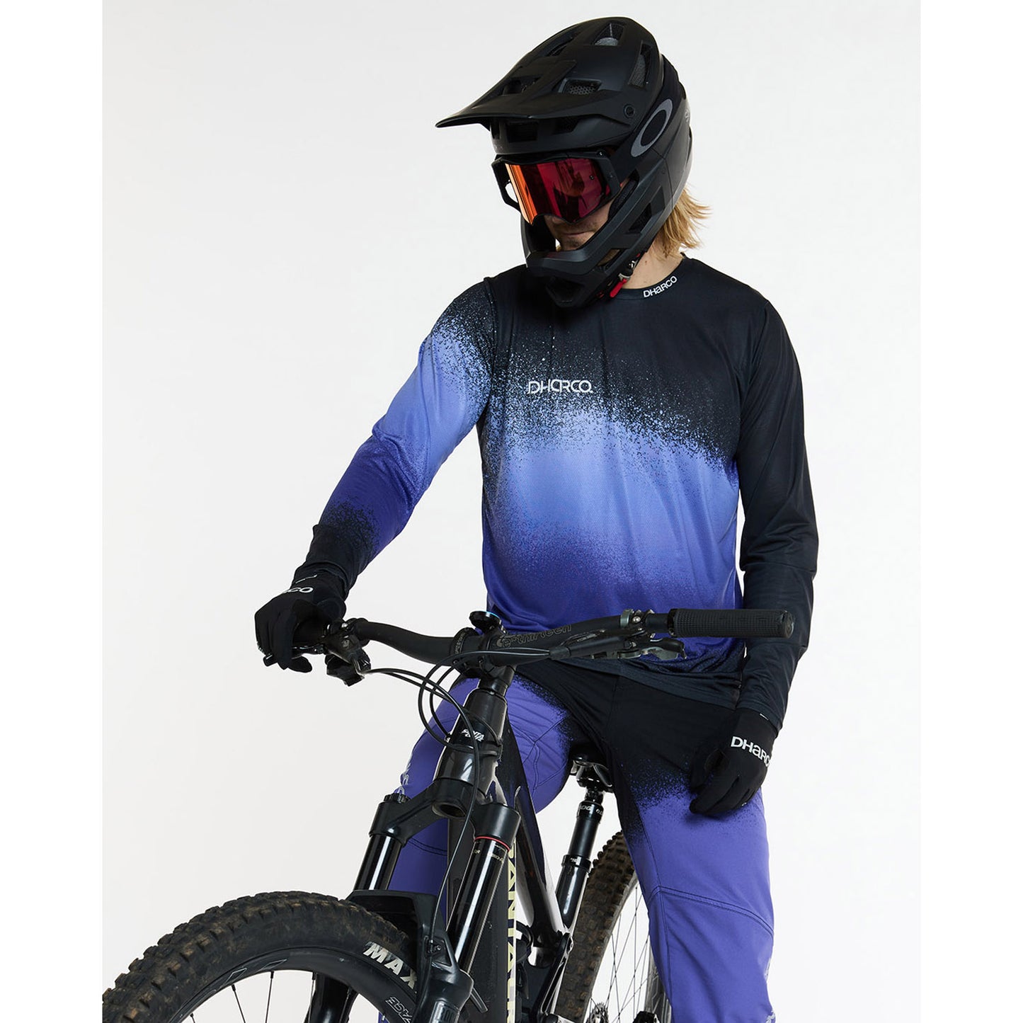 DHARCO RACE ULTRA VIOLETT Trikot Langarm Schwarz/Violett