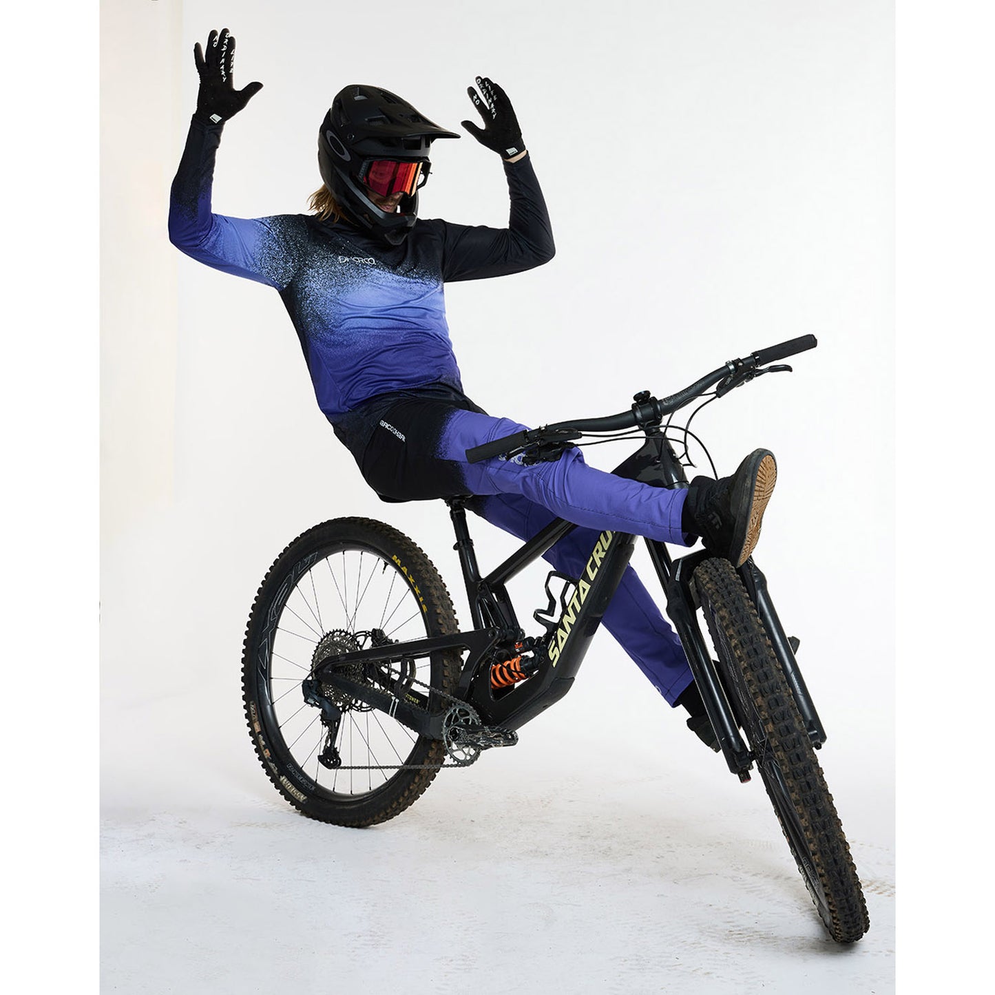 DHARCO RACE ULTRA VIOLETT Trikot Langarm Schwarz/Violett