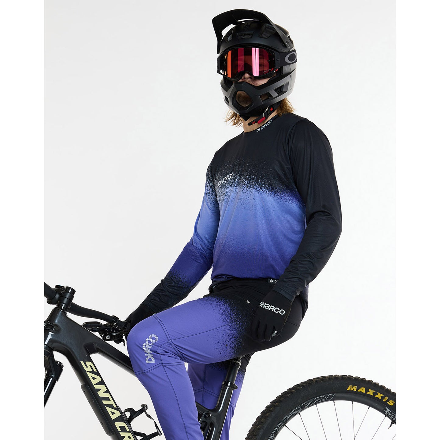 DHARCO RACE ULTRA VIOLETT Trikot Langarm Schwarz/Violett