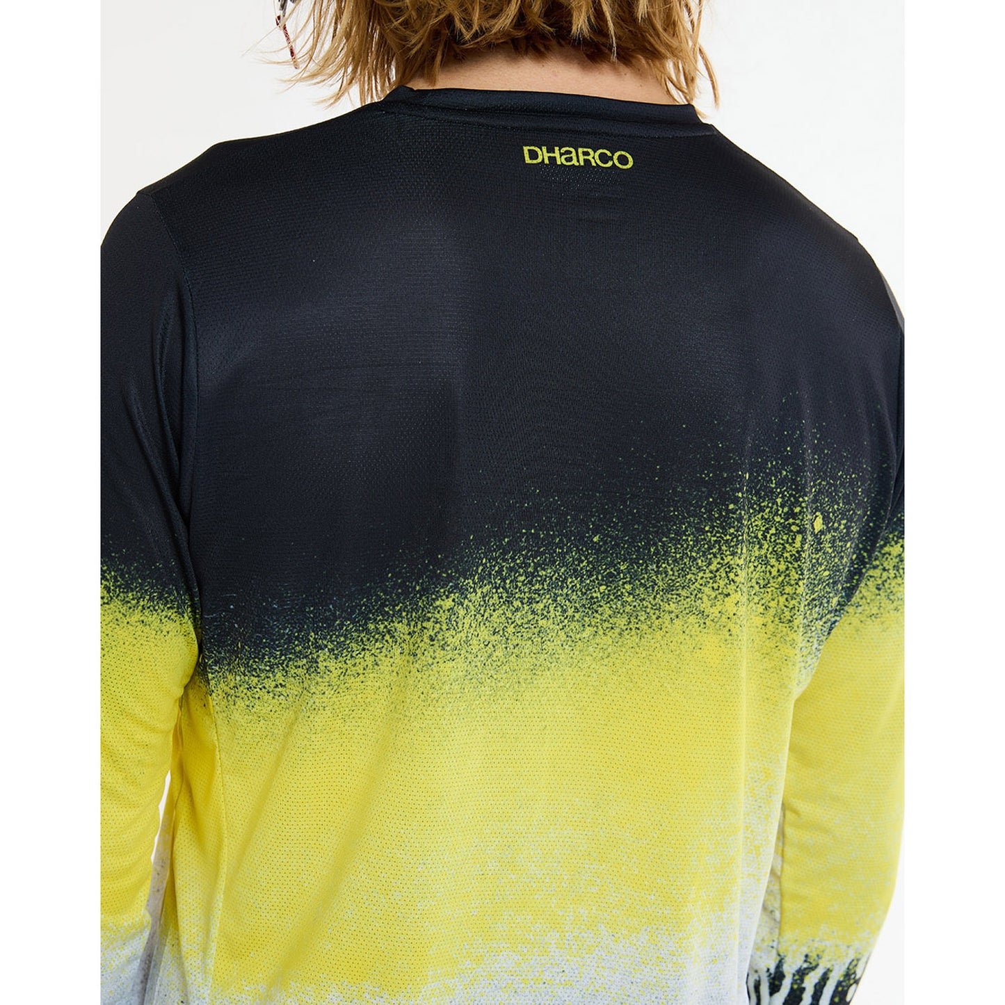 DHARCO RACE ACID RAIN Trikot Langarm Schwarz/Gelb