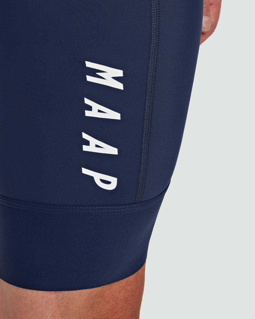 Kurze Trägerhose MAAP TEAM EVO Marine/Weiß