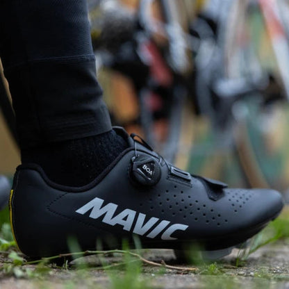 Rennradschuhe MAVIC COSMIC BOA Schwarz/Weiß