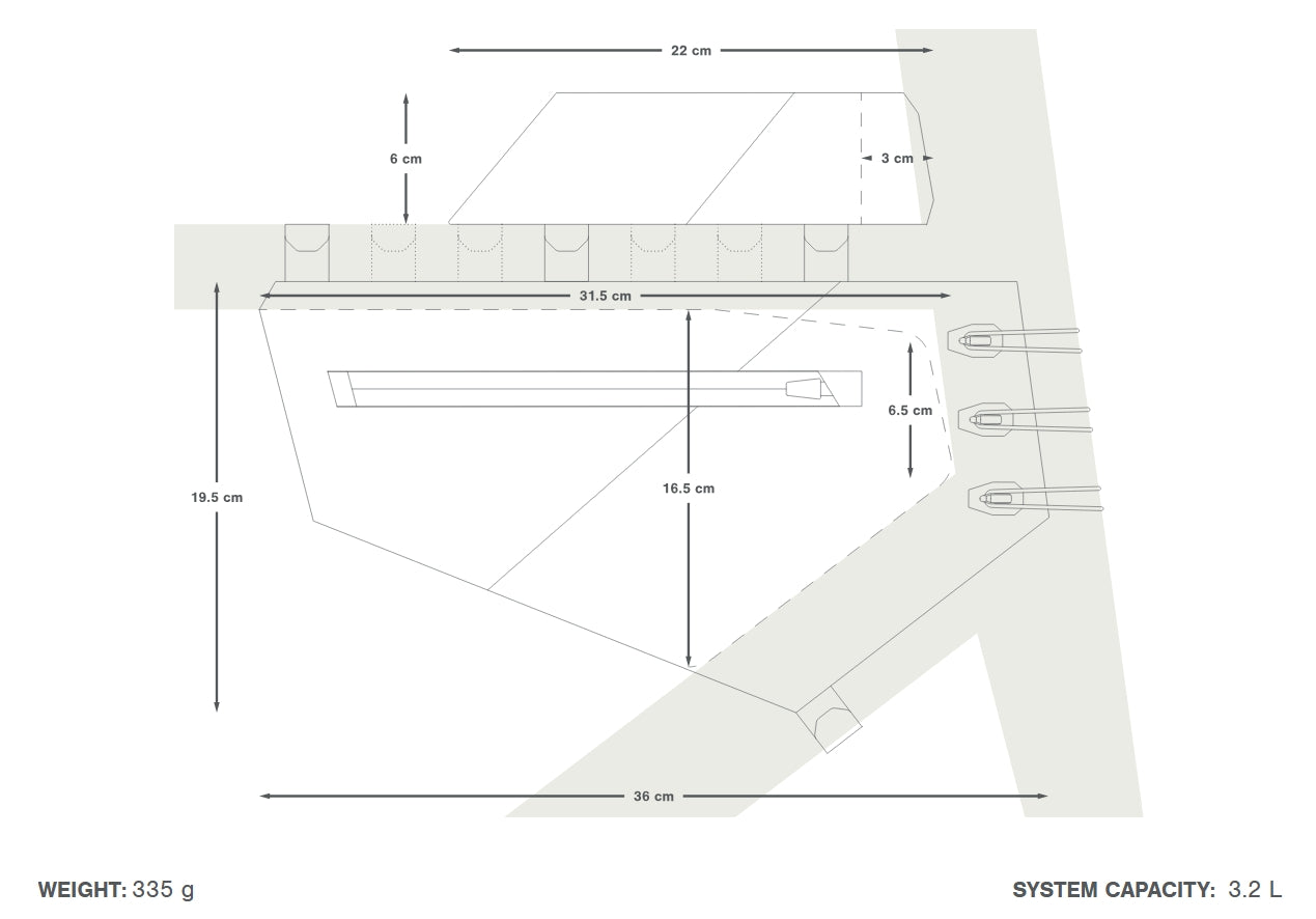 APIDURA AERO SYSTEM Rahmentaschen Pack Schwarz