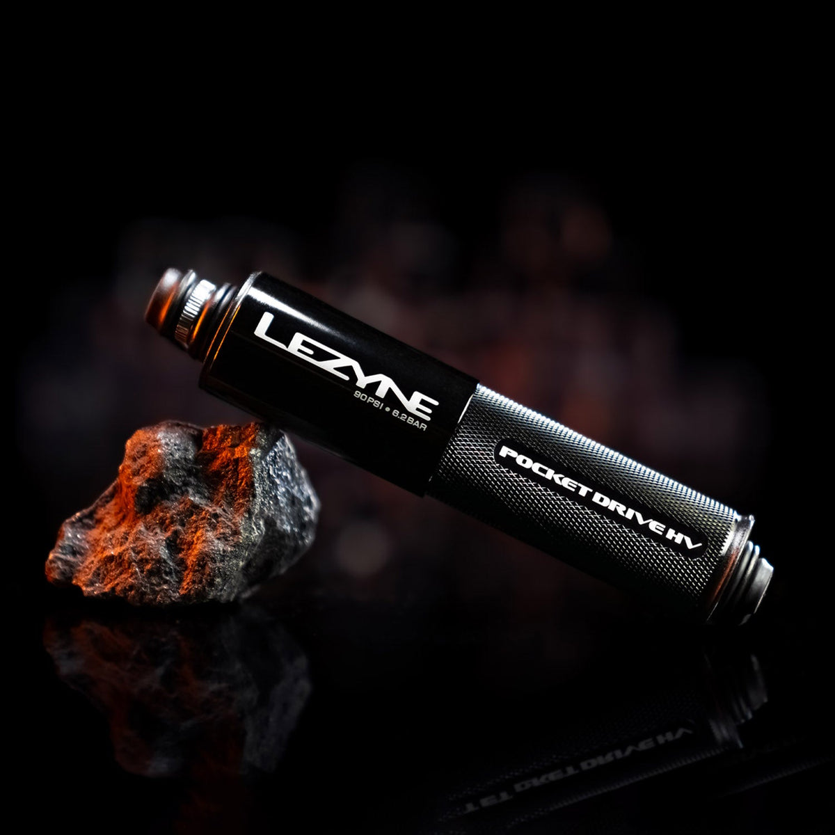 Handpumpe LEZYNE POCKET DRIVE HV LOADED Schwarz