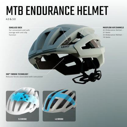 MTB/Gravel-Helm LEATT MTB ENDURANCE 3.0 Schwarz