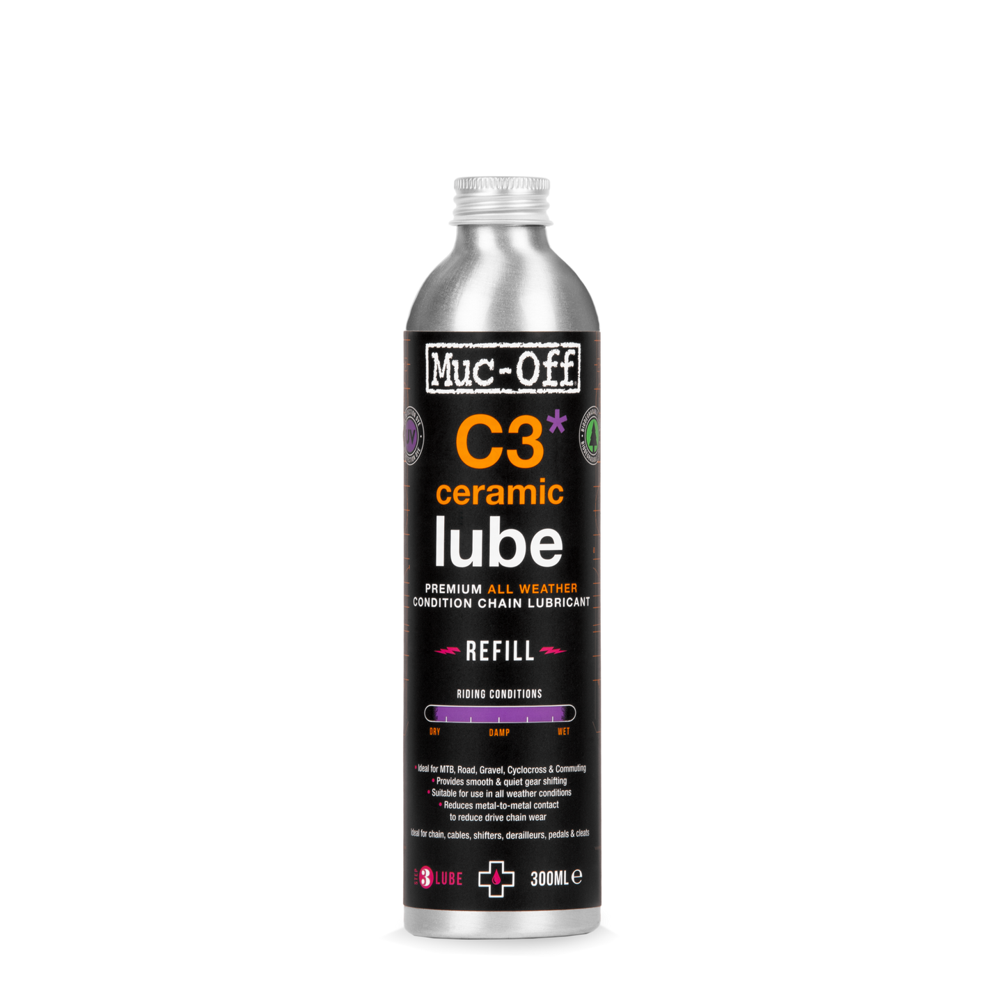 MUC-OFF C3 ALL WEATHER CERAMIC All Conditions Ceramic Lubricant (300 ml)
