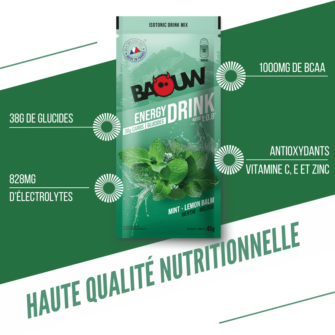 BAOUW ISOTONIC Energy Drink (45g) Minze/Melisse