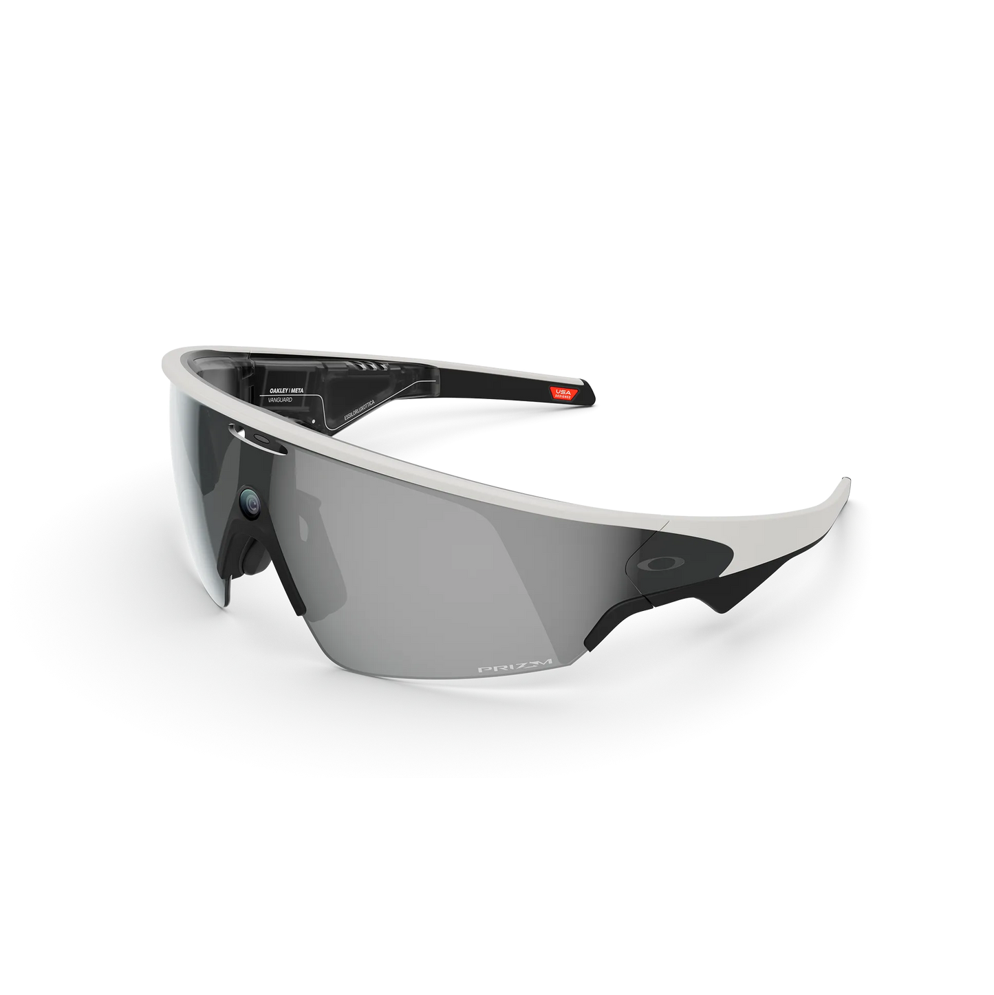 OAKLEY VANGUARD META Brille Schwarz/Weiß Prizm Black Glas