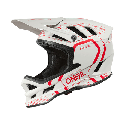 MTB-Helm O'NEAL BLADE POLYACRYLITE STRIKE Weiß/Rot