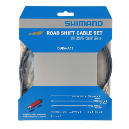 Kabel- und Hüllensatz für Schaltung SHIMANO DURA-ACE 9000 Polymer Grau