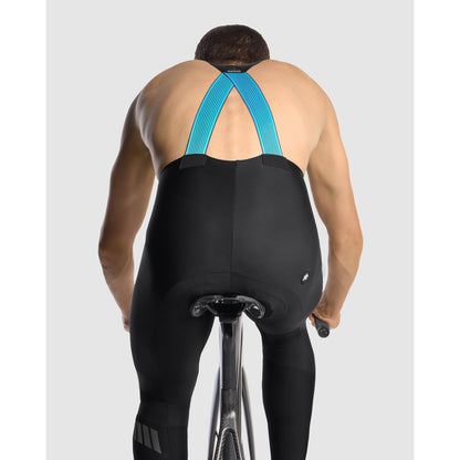 Lange Träger-Radhose ASSOS EQUIPE R HABU WINTER S11 Schwarz