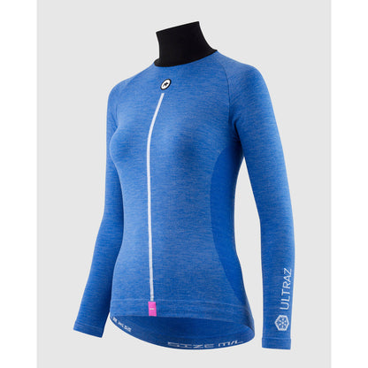 Unterwäsche ASSOS ULTRAZ WINTER SKIN P1 Langarm Damen Calypso Blu