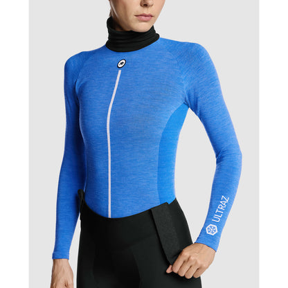Unterwäsche ASSOS ULTRAZ WINTER SKIN P1 Langarm Damen Calypso Blu