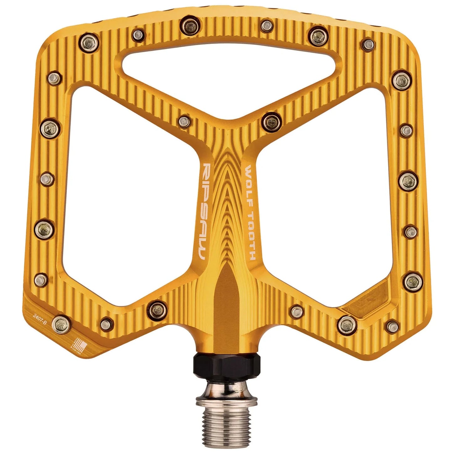 WOLF TOOTH RIPSAW Flachpedale in Gold