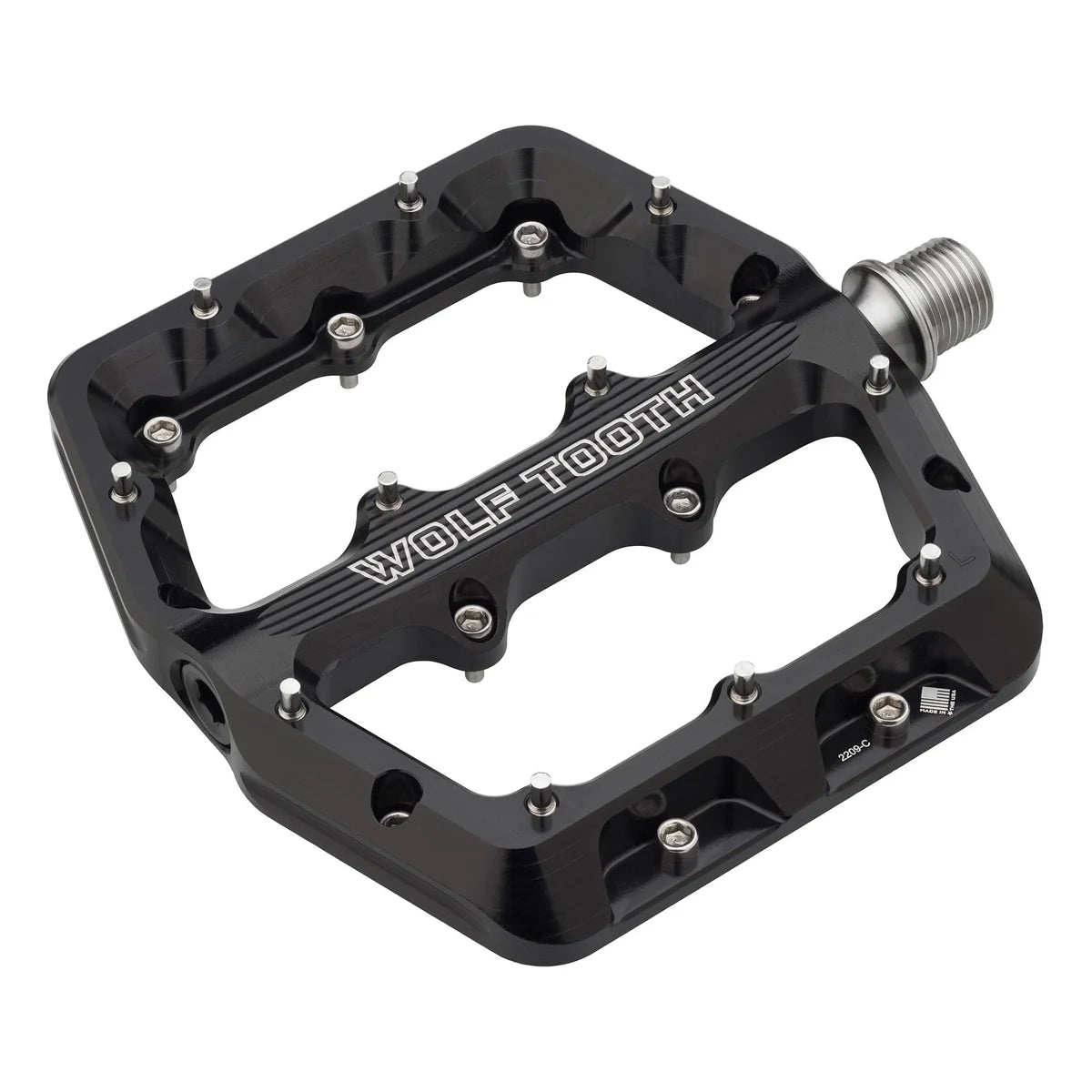 WOLF TOOTH WAVEFORM Flachpedale, Small, Schwarz