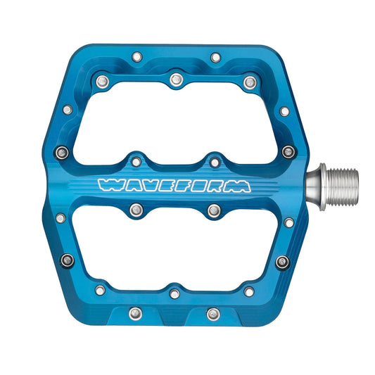 WOLF TOOTH WAVEFORM Flachpedale, Small, Blau