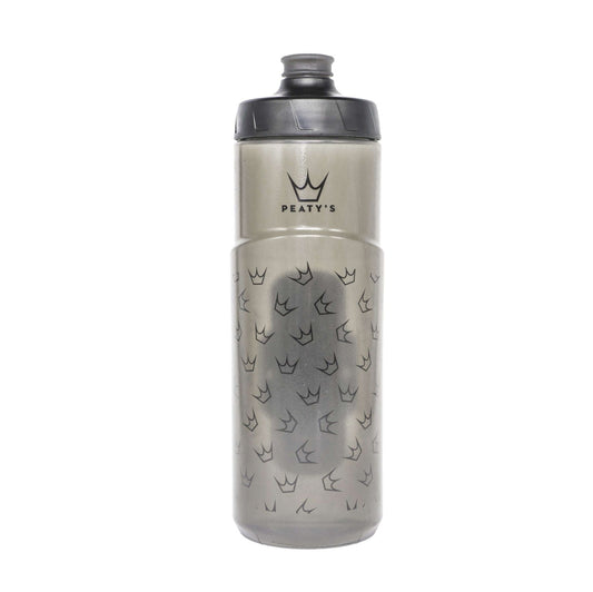 PEATY'S X FIDLOCK Logo Trinkflaschen und Flaschenhalter Set (600ml) Transparent