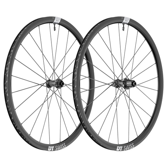 Paar DT SWISS E 1800 SPLINE 23 DISC Laufräder mit Reifen (Center Lock)