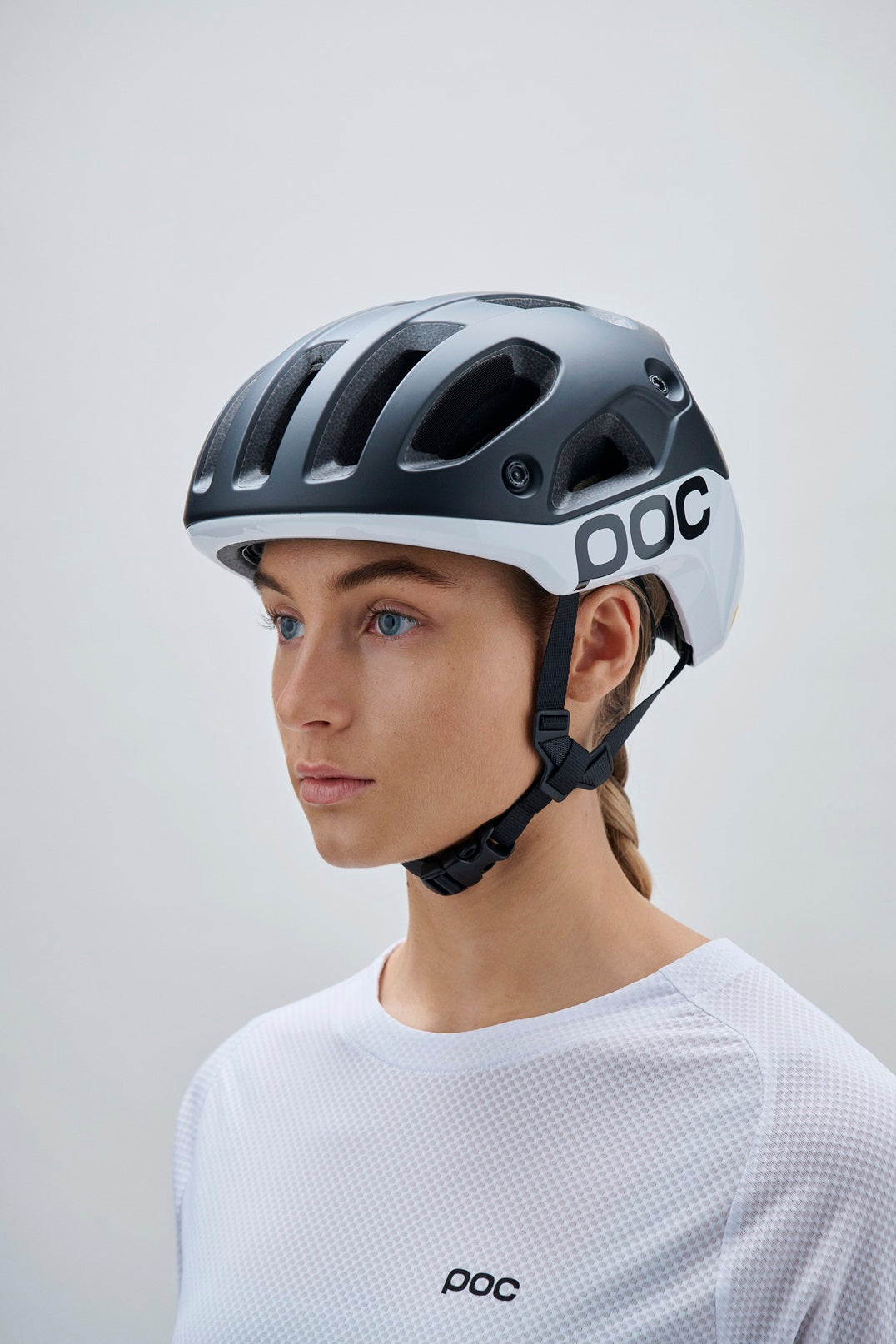 MTB-Helm POC CULARIS PURE Weiss/Schwarz Matt