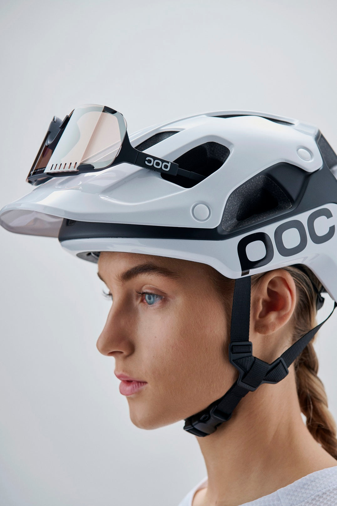 MTB-Helm POC CULARIS PURE Weiss/Schwarz Matt