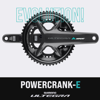 Kurbelgarnitur mit Leistungsmesser INPEAK POWERCRANK-E TWIN2 LR Shimano Ultegra R8100