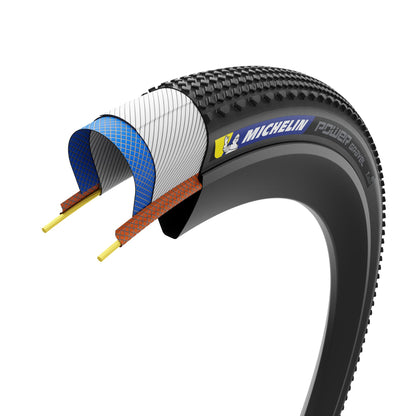 Reifen MICHELIN POWER GRAVEL Competition Line Tubeless Ready Schwarz