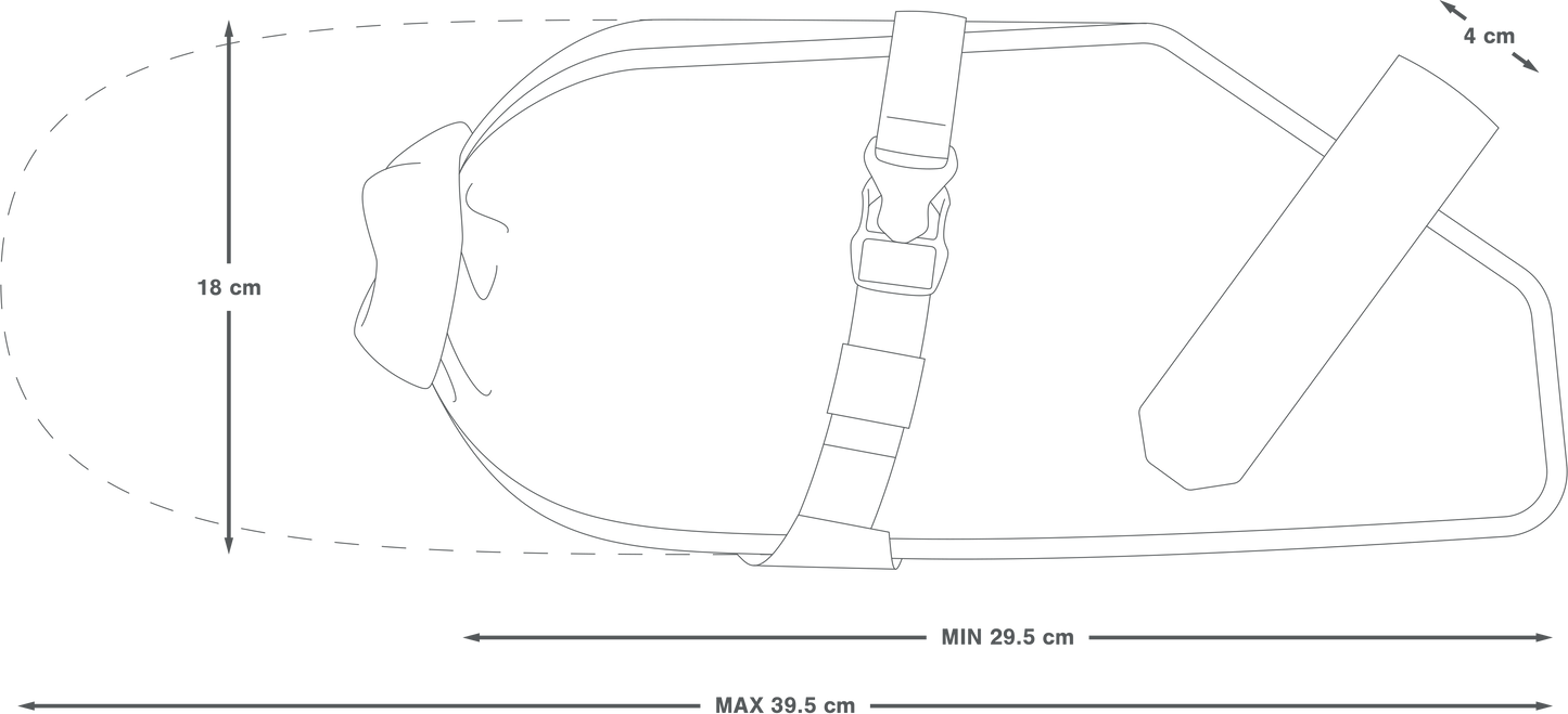 APIDURA RACING SADDLE PACK 7 L Satteltasche Schwarz