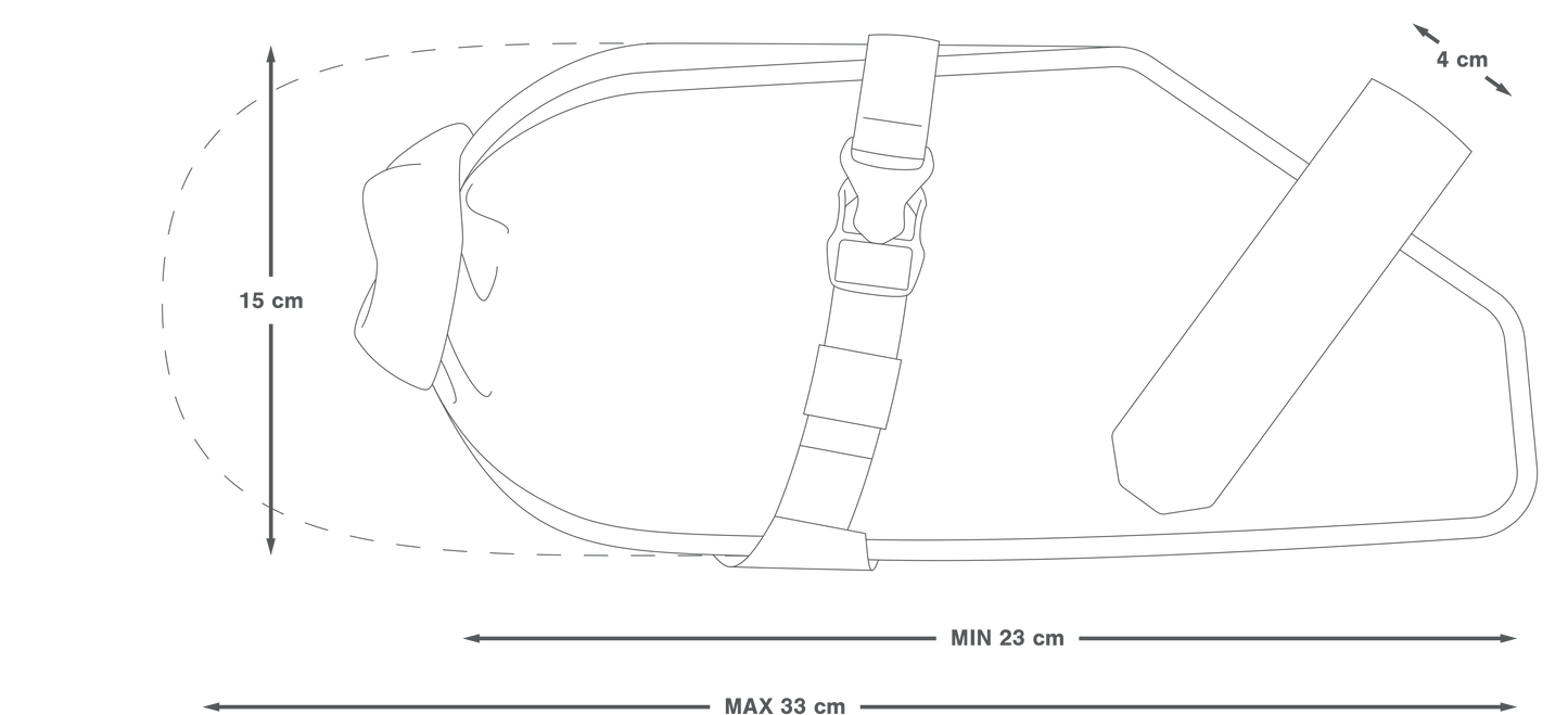 APIDURA RACING SADDLE PACK 5 L Satteltasche Schwarz