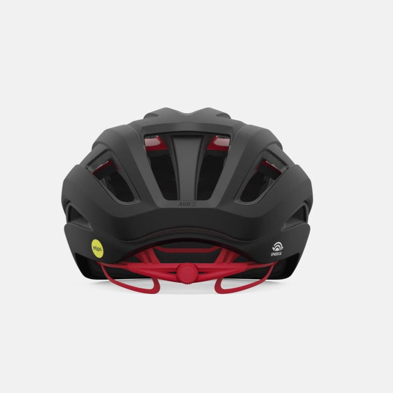 Helm Straße GIRO ARIES MIPS SPHERICAL Schwarz/Rot