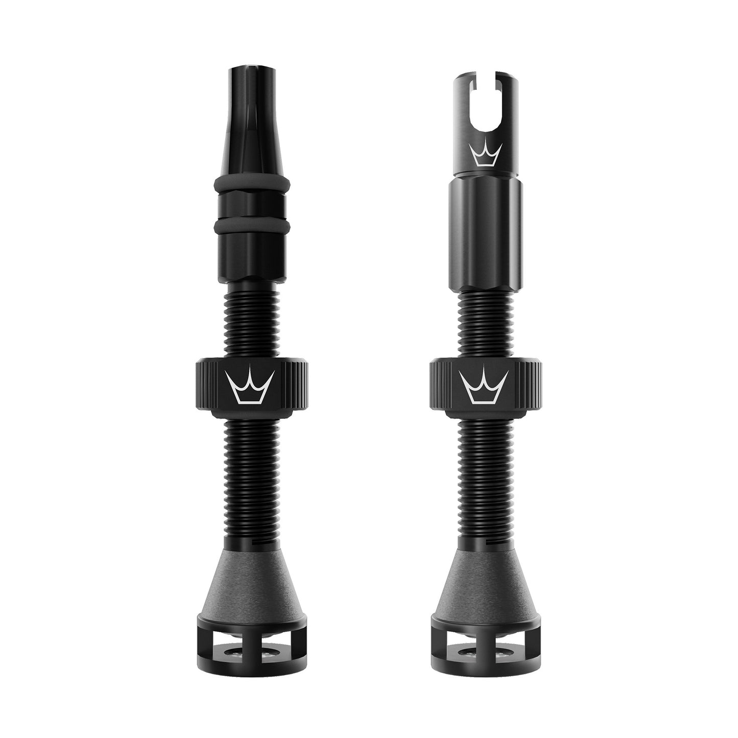 PEATY'S HOLESHOT FAST FLOW 42mm Tubeless-Ventile (x2) Schwarz