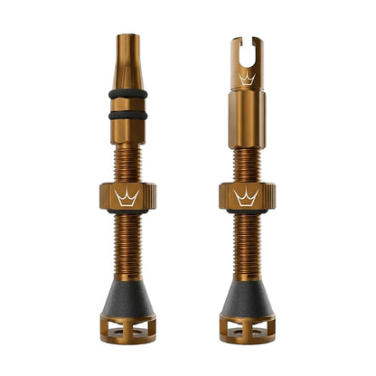 Tubeless-Ventile PEATY'S HOLESHOT FAST FLOW 60mm (x2) Bronze