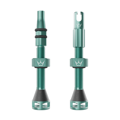 Tubeless-Ventile PEATY'S HOLESHOT FAST FLOW 60mm (x2) Grün