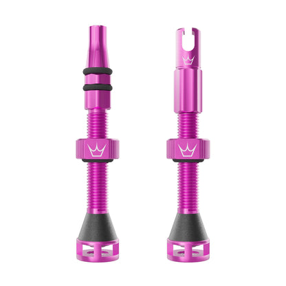 Tubeless-Ventile PEATY'S HOLESHOT FAST FLOW 60mm (x2) Rosa
