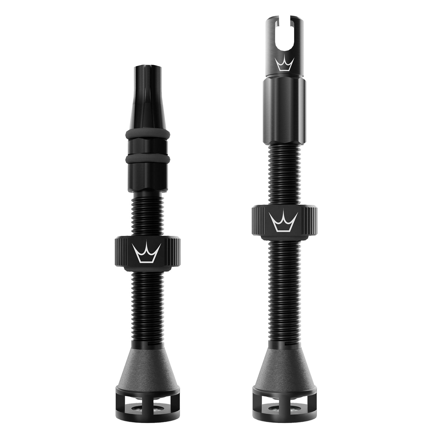 PEATY'S HOLESHOT FAST FLOW MX 42/60mm Tubeless-Ventile (x2) Schwarz