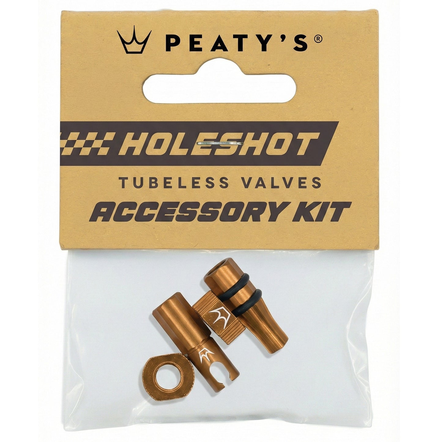PEATY'S HOLESHOT FAST FLOW Ventilstopfen und Muttern Kit Bronze