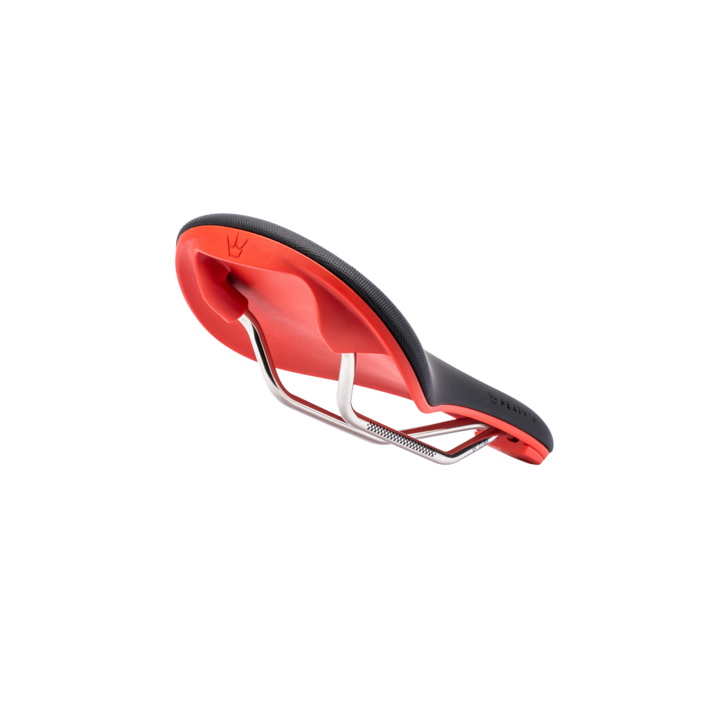 Selle PEATY'S Monarch Rails Titane Rouge