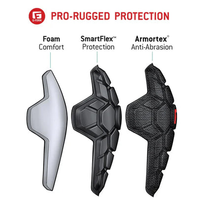 Knieschoner mit Schienbeinschutz G-FORM PRO-RUGGED 2 Schwarz