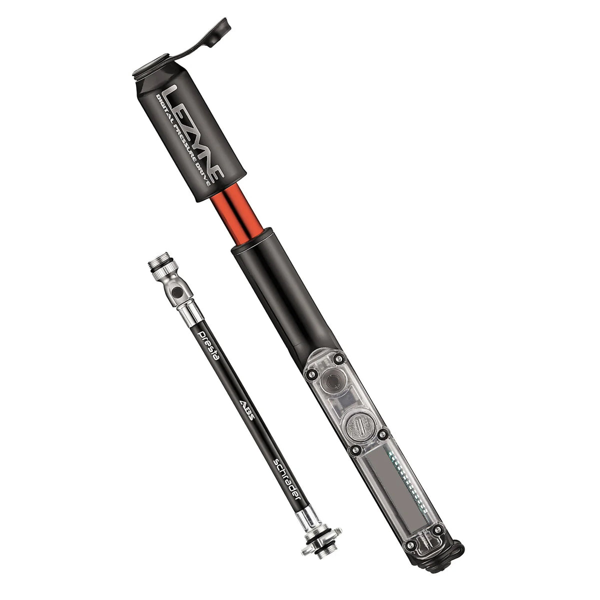 Pompe à Main LEZYNE CNC DIGITAL PRESSURE DRIVE Noir