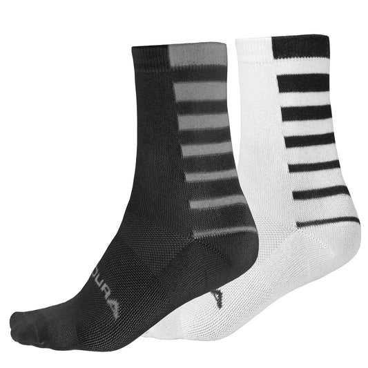 ENDURA COOLMAX STRIPE X2 Socken Schwarz