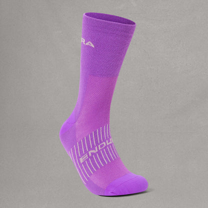 ENDURA COOLMAX RACE Damensocken Violett/Grau/Schwarz (3 Paar)