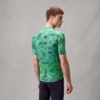 Trikot ENDURA PRO SL PRINT Kurzarm Grün